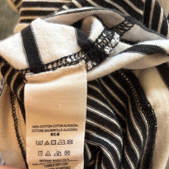 We The Free XS brown/cream Striped Long Sleeve top/dress 100% cotton - Picture 5 of 5